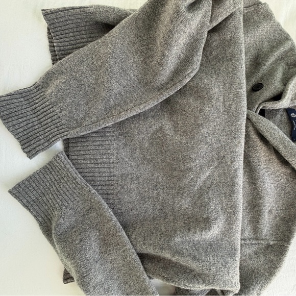 J.Crew Men’s Large Gray 100% Lambswool Turtleneck Sweater Pullover - Picture 5 of 8